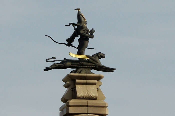 Almaty's Golden Man Monument