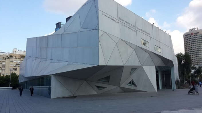 A spectacular view of Tel Aviv Museum which is one of the best summer holiday destinations in the world