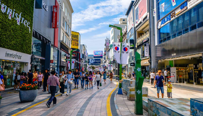 Shopping Street In Korea