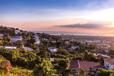 sunset view of Jamaica