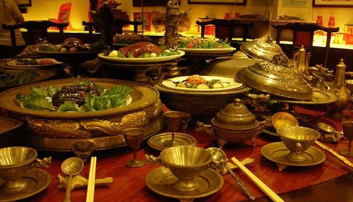 Asian feast served at Virsaa NYE Soiree which is one of the best places for New Year party in Pune