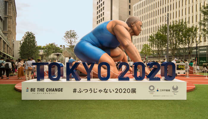 Image result for 2020 TOKYO OLYMPICS SUMO WRESTLERS GIVE THEIR SUPPORT TO EVENT"