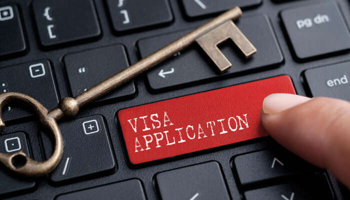 Processing of visa application