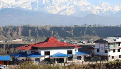 scenic view of resort in nepal