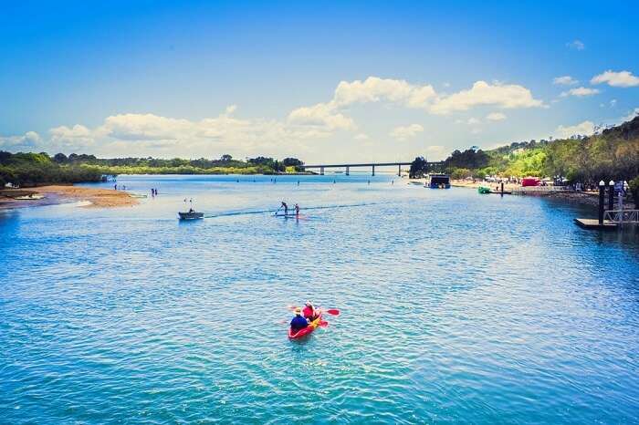 People kayaking in Queensland