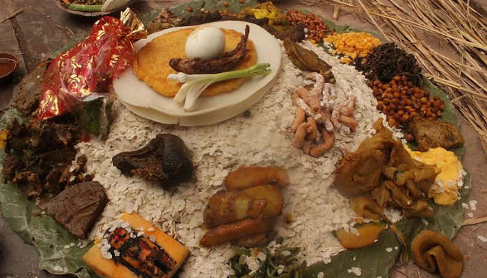 Platter Of Nepalese Food