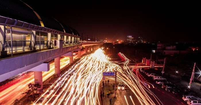 Night view of Gurgaon og