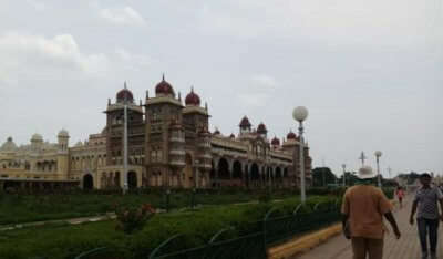 visited to the royal palaces in Mysore