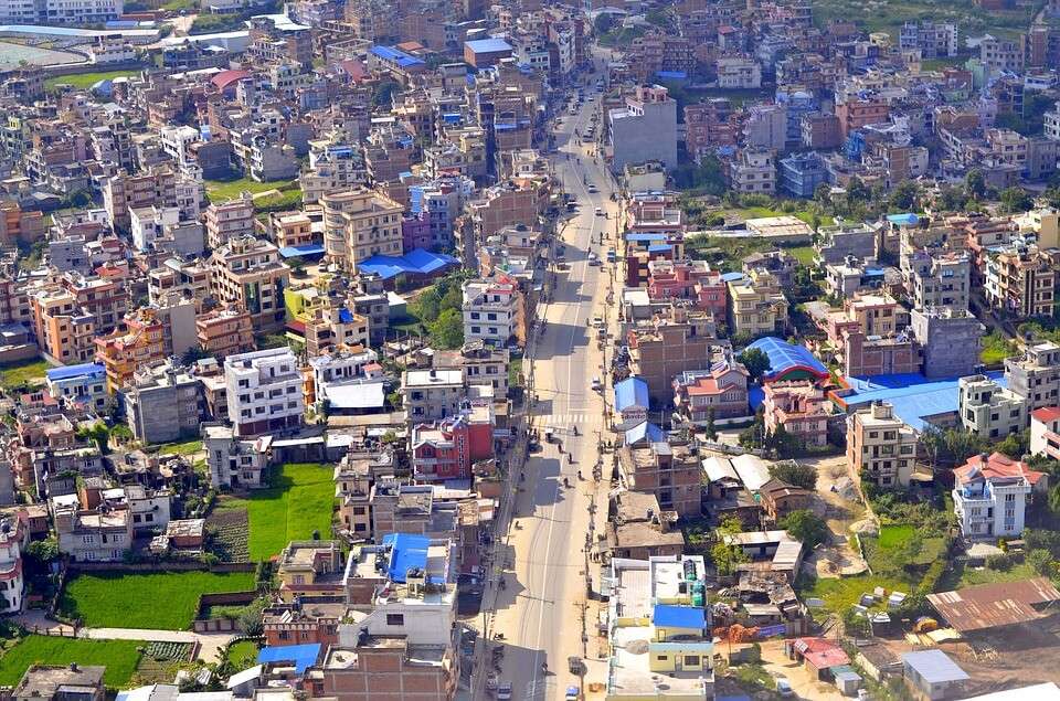 Aerial View of Kathmandu