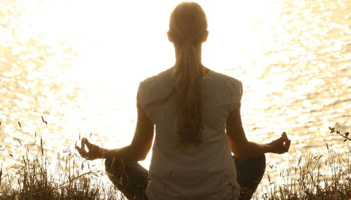 A Girl Doing Yoga