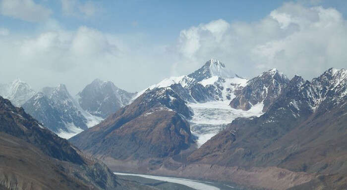 Himachal Pradesh, India - Kaza town view from Sakya Kaza Monestry