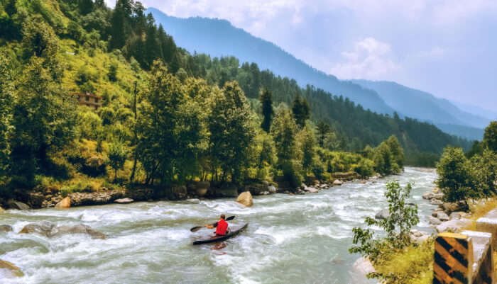 River Rafting in White Water