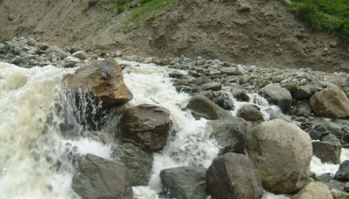 rocks and water