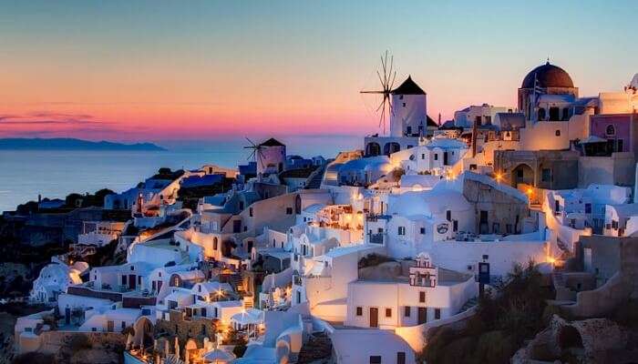 Santorini In Greece, one of the amazing places to plan budget international trips