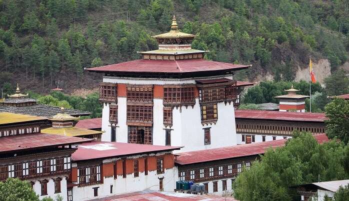 magnificent Hindu temple in Bhutan