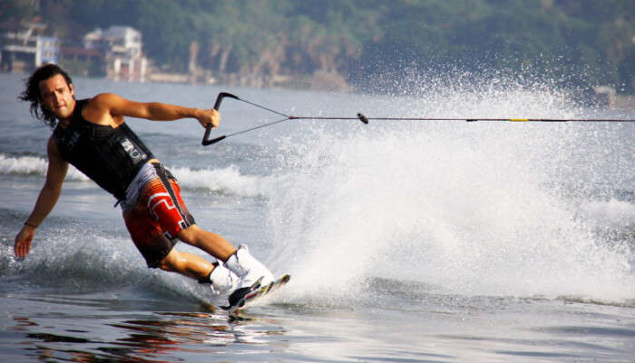 Skating over water