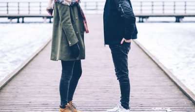 Couple in Winter Wears