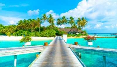 beautiful view of maldives beach
