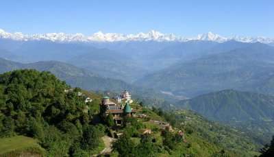 view of Nagarkot, one of the best places to visit near Kathmandu