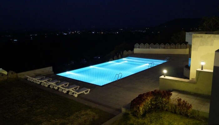 pool in a resort