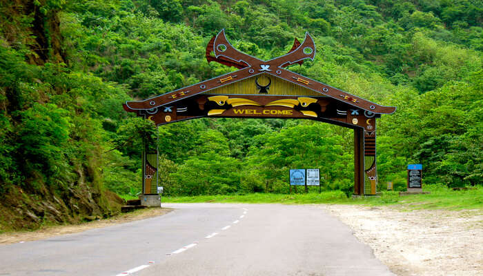 Entrance gate of village