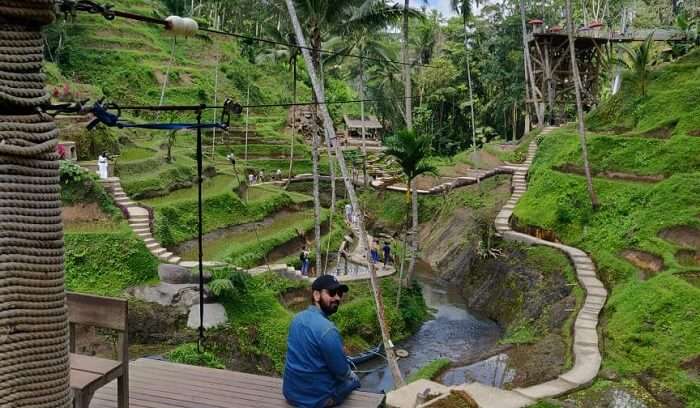 an amazing view of ubud village