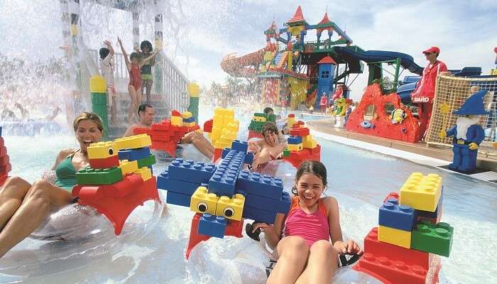 Legoland Water Park Build-A-Raft River_family cover