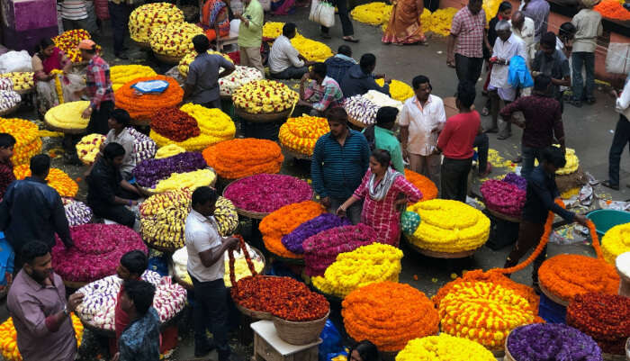 Fresh Flowers Market in Bangalore