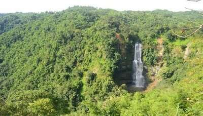 The enchanting Vantawng Waterfalls is one of the best places to visit in Mizoram.