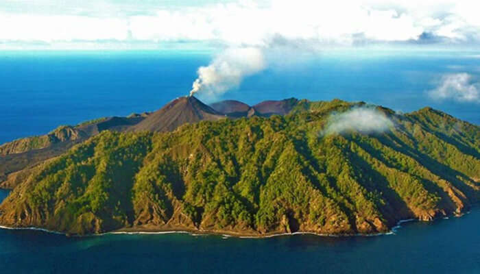 Witness an Active Volcano At the Barren Island