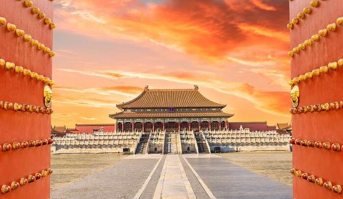 inside forbidden city china