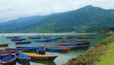 Colorful Boats In a Lake