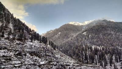 Snowfall in Kasol