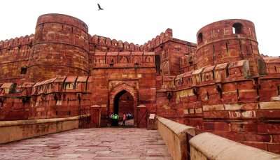 An enchanting view of Agra Fort