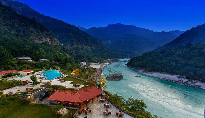 enjoy a breathtaking view of the ganga river