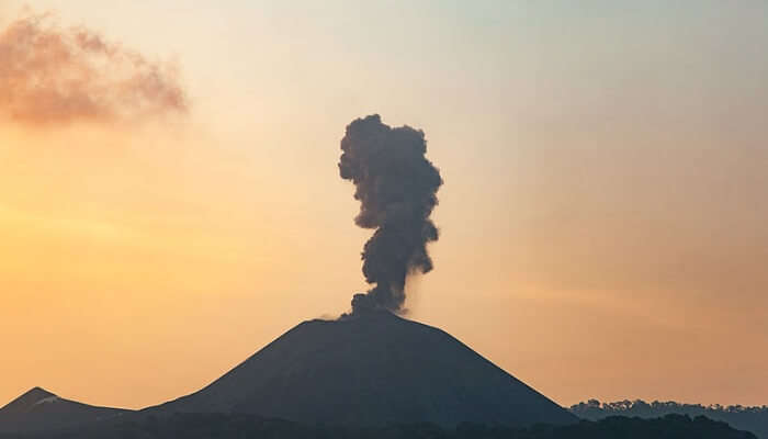 volcano in south-east Asia