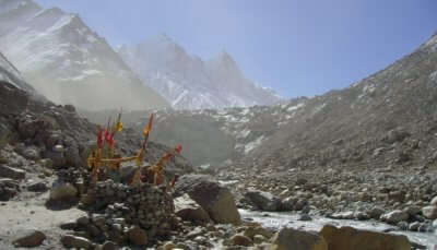 A panoramic view of Gangotri, one of the famous places to visit in North India