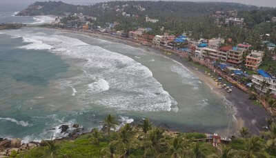 An enchanting view of Kovalam which is known for its pleasant weather throughout the year