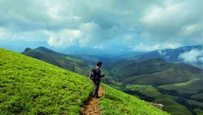 A delightful view of Kudremukh peak which is one of the best places to visit in summer in Karnataka