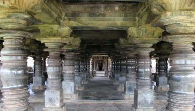 A splendid view of Belavadi temple interiors, one of the spectacular places to visit in Chikmagalur