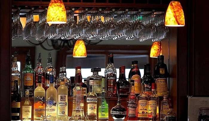 bar offers loads of drinks