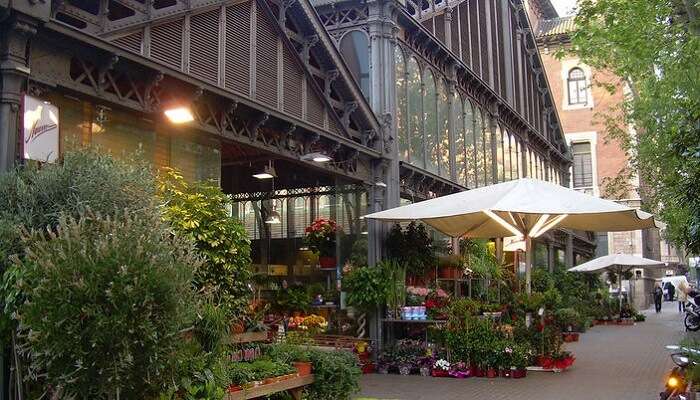 best flower market of Barcelona