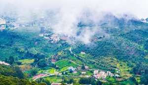 An aeriel view of the beautiful summer destination, Ooty.
