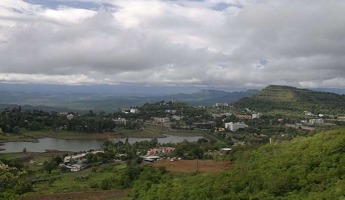stunning view of the town