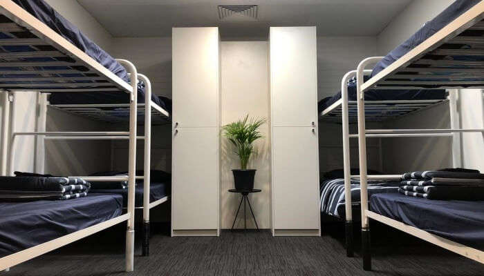 This hostel offers comfortable rooms