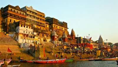 An amazing view of ghat in Varanasi