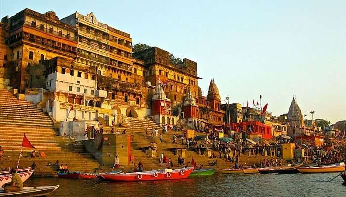 A blissful view of a Ghat in Varanasi