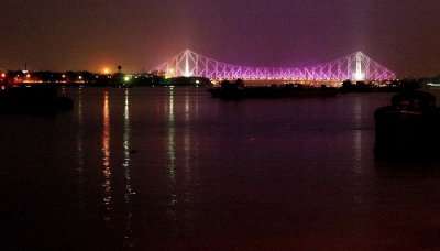 ferry ride at night is one of the best things to do in Kolkata