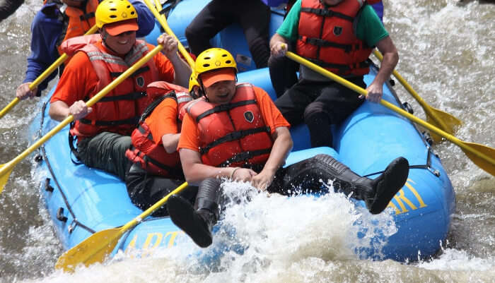 Enjoying River Rafting