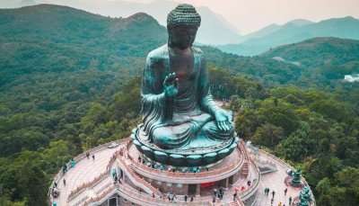 Lord Budha statue in Hong Kong